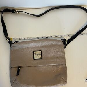 Valentina Gray Crossbody Bag with Silver Accents